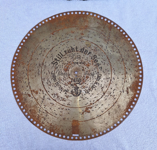 Polyphon blechplatte cm - 39,5,
