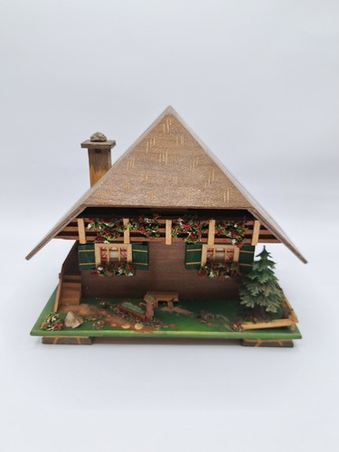 Vintage spieluhr holzhaus - vintage, –