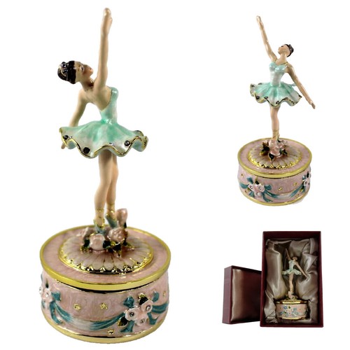 Kleine spieluhr ballerina blau - ballerina,