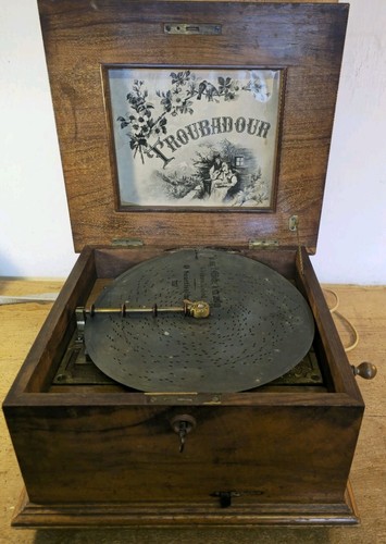 Polyphon troubador 1870 - troubador, um