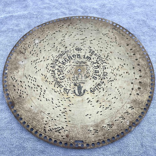 Polyphon blechplatte - polyphon, cm